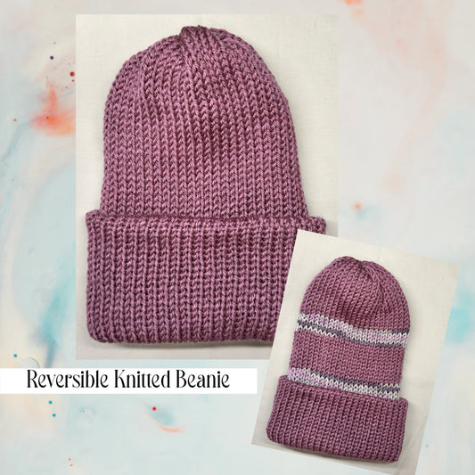 Reversible Knitted Beanie