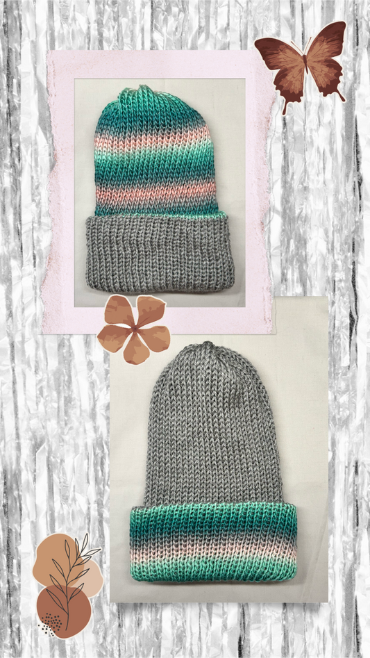 Reversible Knitted Beanie