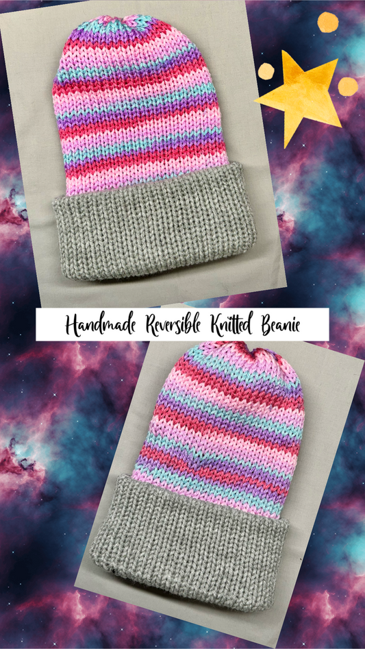 Reversible Knitted Beanie