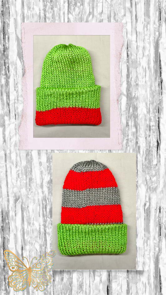 Reversible Knitted Beanie