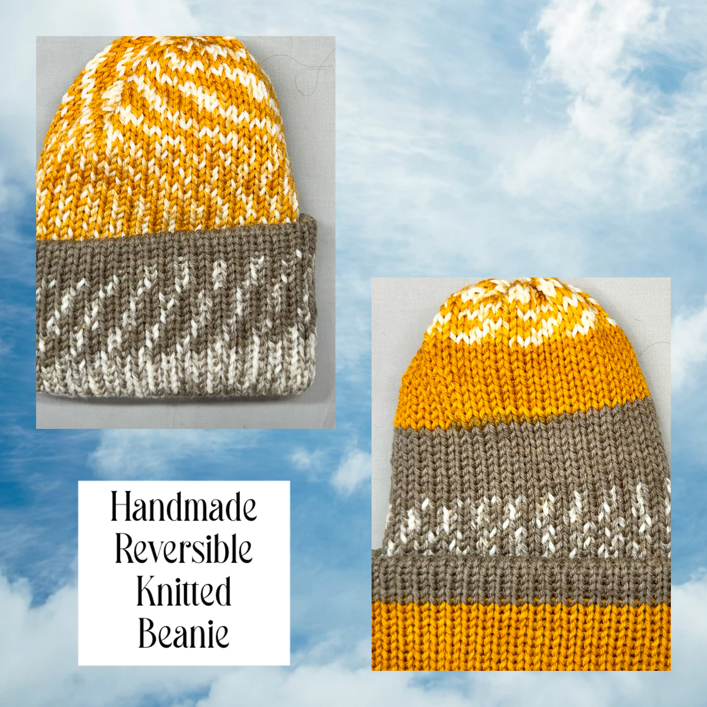 Reversible Knitted Beanie